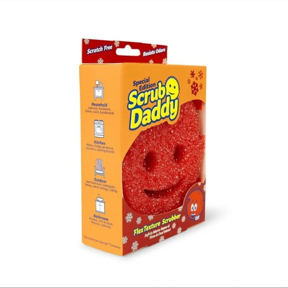 Scrub Daddy FlexTexture Scrubber, Limited Edition, Snowman- NWT